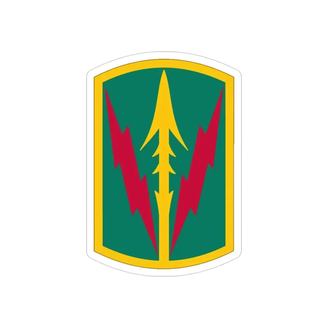 Military Police Brigade Hawaii (U.S. Army) REVERSE PRINT Transparent Die-Cut STICKER - The Sticker Space