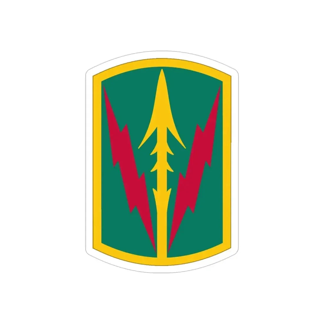 Military Police Brigade Hawaii (U.S. Army) REVERSE PRINT Transparent Die-Cut STICKER - The Sticker Space