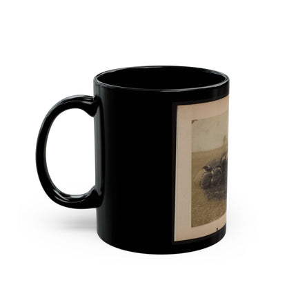 Military Railroad Operations In Northern Virginia African American Laborers Twisting Rail (U.S. Civil War) Black Coffee Mug-The Sticker Space