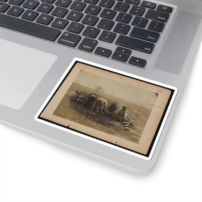 Military Railroad Operations in Northern Virginia  African American Laborers Twisting Rail (U.S. Civil War) STICKER Vinyl Kiss-Cut Decal - The Sticker Space