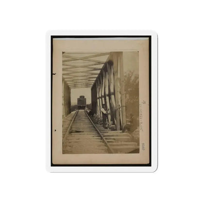 Military Railroad Operations In Northern Virginia  Men Working On Bridge (U.S. Civil War) Refrigerator Magnet - The Sticker Space