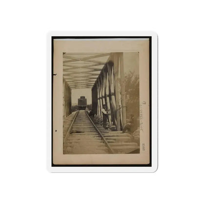 Military Railroad Operations In Northern Virginia  Men Working On Bridge (U.S. Civil War) Refrigerator Magnet - The Sticker Space