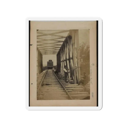 Military Railroad Operations In Northern Virginia  Men Working On Bridge (U.S. Civil War) Refrigerator Magnet - The Sticker Space