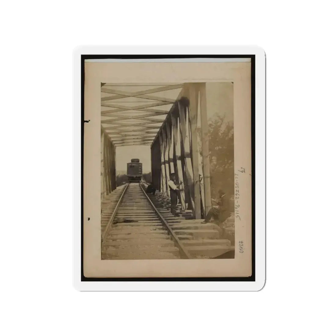 Military Railroad Operations In Northern Virginia  Men Working On Bridge (U.S. Civil War) Refrigerator Magnet - The Sticker Space
