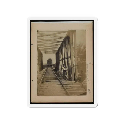 Military Railroad Operations In Northern Virginia  Men Working On Bridge (U.S. Civil War) Refrigerator Magnet - The Sticker Space