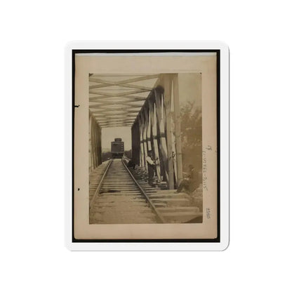 Military Railroad Operations In Northern Virginia  Men Working On Bridge (U.S. Civil War) Refrigerator Magnet - The Sticker Space