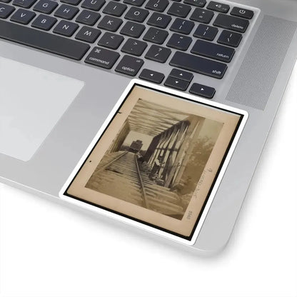 Military Railroad Operations in Northern Virginia  Men Working on Bridge (U.S. Civil War) STICKER Vinyl Kiss-Cut Decal - The Sticker Space