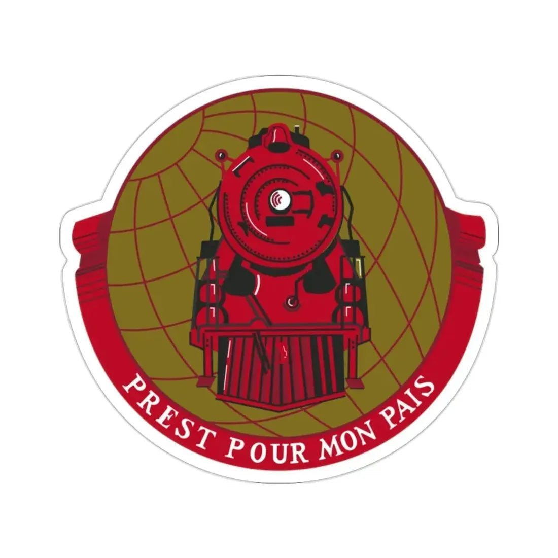 Military Railway Service (U.S. Army) STICKER Vinyl Die-Cut Decal 2 Inch - The Sticker Space