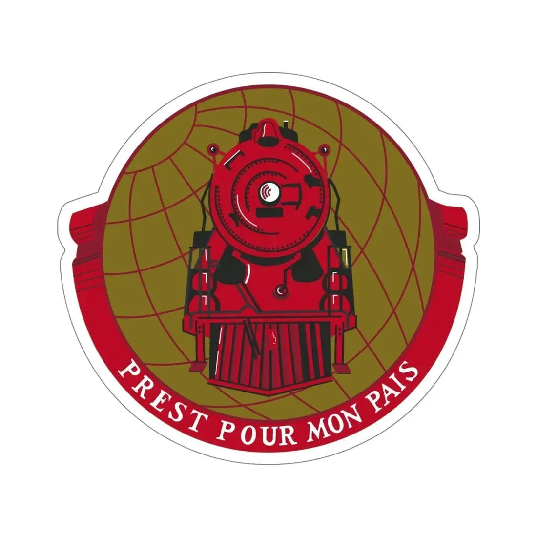 Military Railway Service (U.S. Army) STICKER Vinyl Die-Cut Decal 5 Inch - The Sticker Space