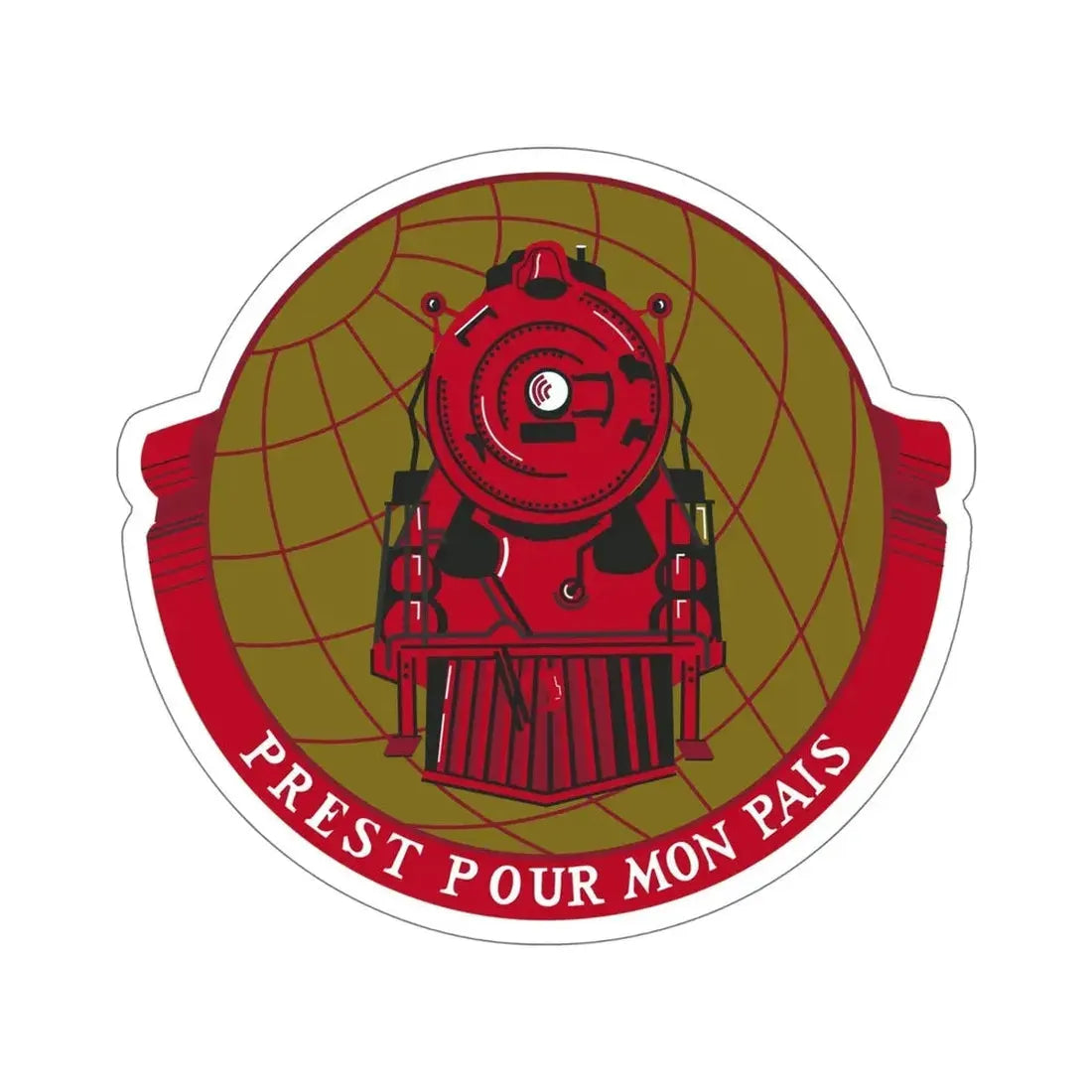 Military Railway Service (U.S. Army) STICKER Vinyl Die-Cut Decal - The Sticker Space