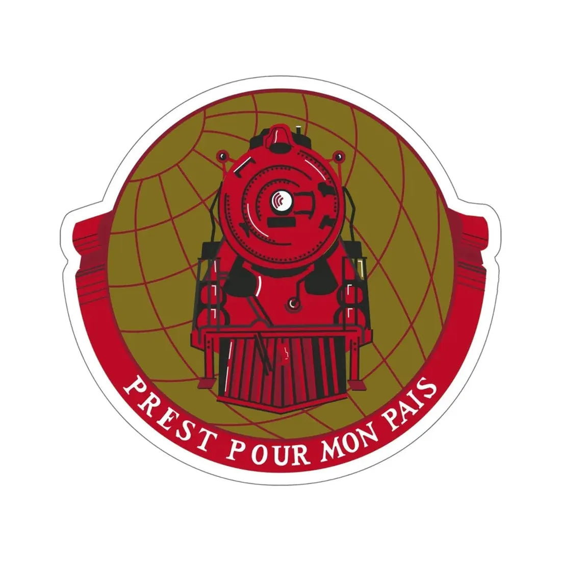 Military Railway Service (U.S. Army) STICKER Vinyl Die-Cut Decal - The Sticker Space