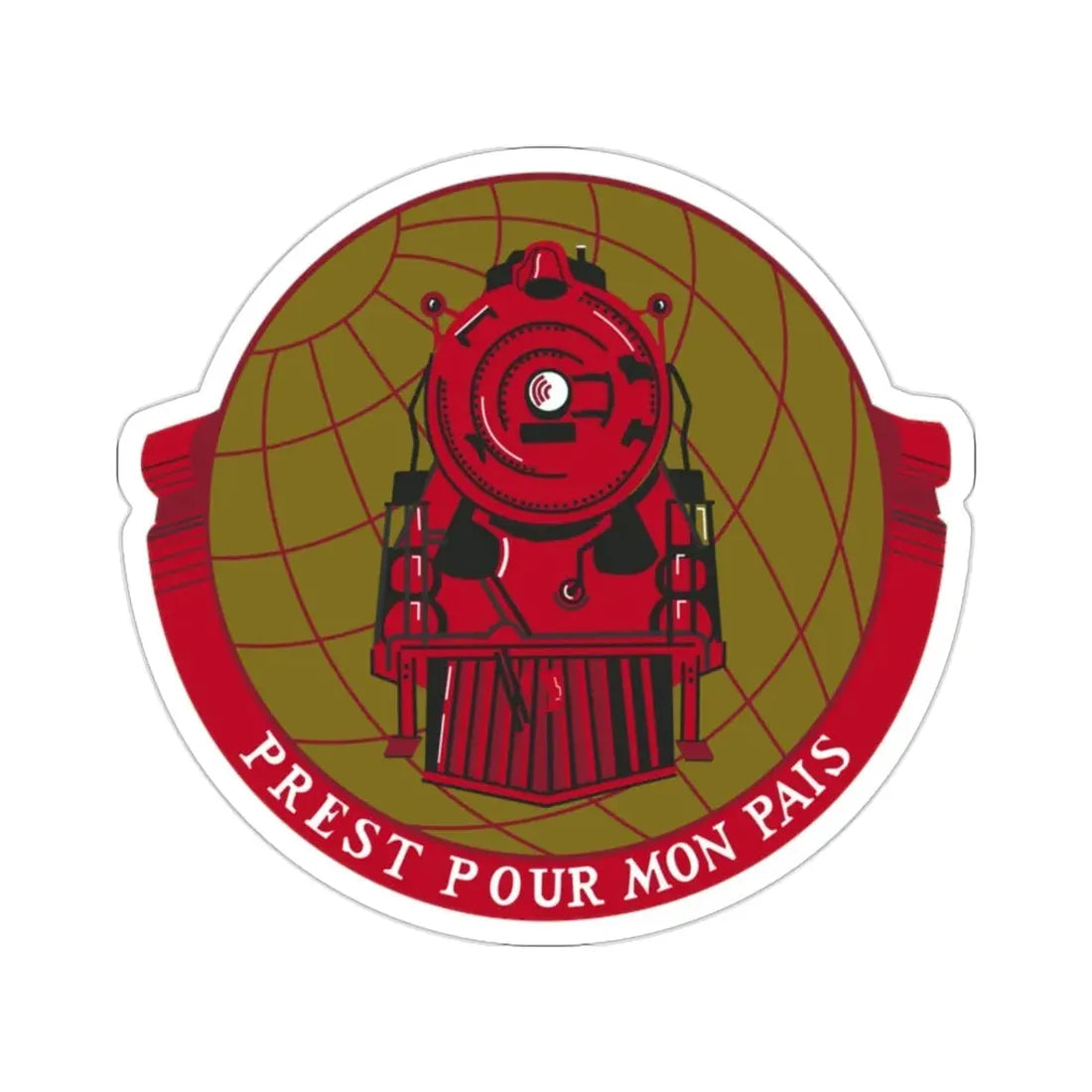 Military Railway Service (U.S. Army) STICKER Vinyl Die-Cut Decal - The Sticker Space