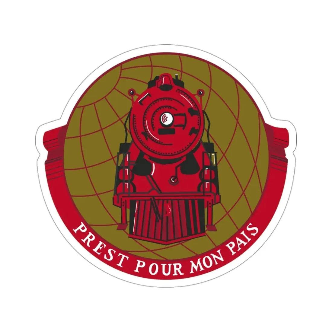 Military Railway Service (U.S. Army) STICKER Vinyl Die-Cut Decal - The Sticker Space