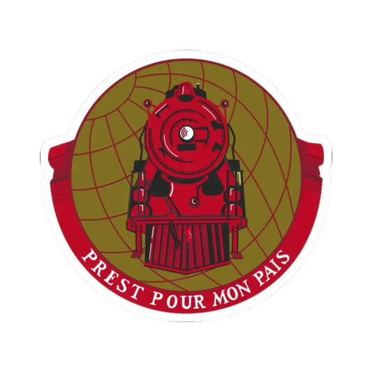 Military Railway Service (U.S. Army) STICKER Vinyl Kiss-Cut Decal 2 Inch White - The Sticker Space