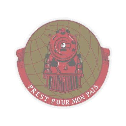 Military Railway Service (U.S. Army) STICKER Vinyl Kiss-Cut Decal 3 Inch Transparent - The Sticker Space