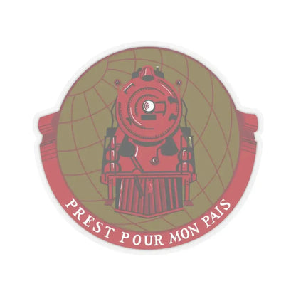 Military Railway Service (U.S. Army) STICKER Vinyl Kiss-Cut Decal 4 Inch Transparent - The Sticker Space