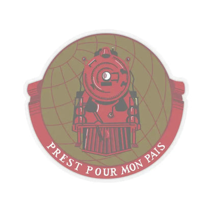 Military Railway Service (U.S. Army) STICKER Vinyl Kiss-Cut Decal 6 Inch Transparent - The Sticker Space