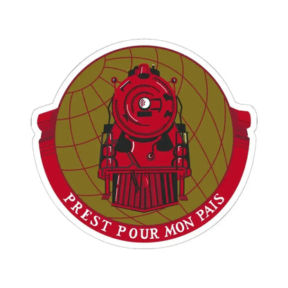 Military Railway Service (U.S. Army) STICKER Vinyl Kiss-Cut Decal 6 Inch White - The Sticker Space