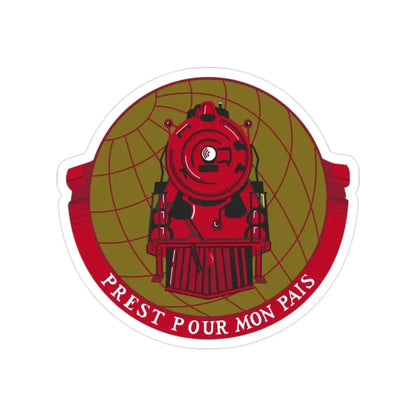 Military Railway Service (U.S. Army) Transparent STICKER Die-Cut Vinyl Decal 2 Inch - The Sticker Space