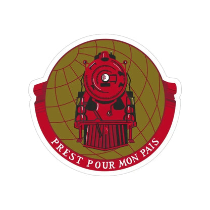 Military Railway Service (U.S. Army) Transparent STICKER Die-Cut Vinyl Decal 3 Inch - The Sticker Space