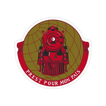 Military Railway Service (U.S. Army) Transparent STICKER Die-Cut Vinyl Decal 6 Inch - The Sticker Space