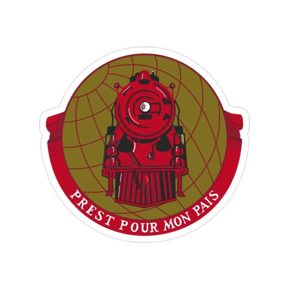 Military Railway Service (U.S. Army) Transparent STICKER Die-Cut Vinyl Decal - The Sticker Space