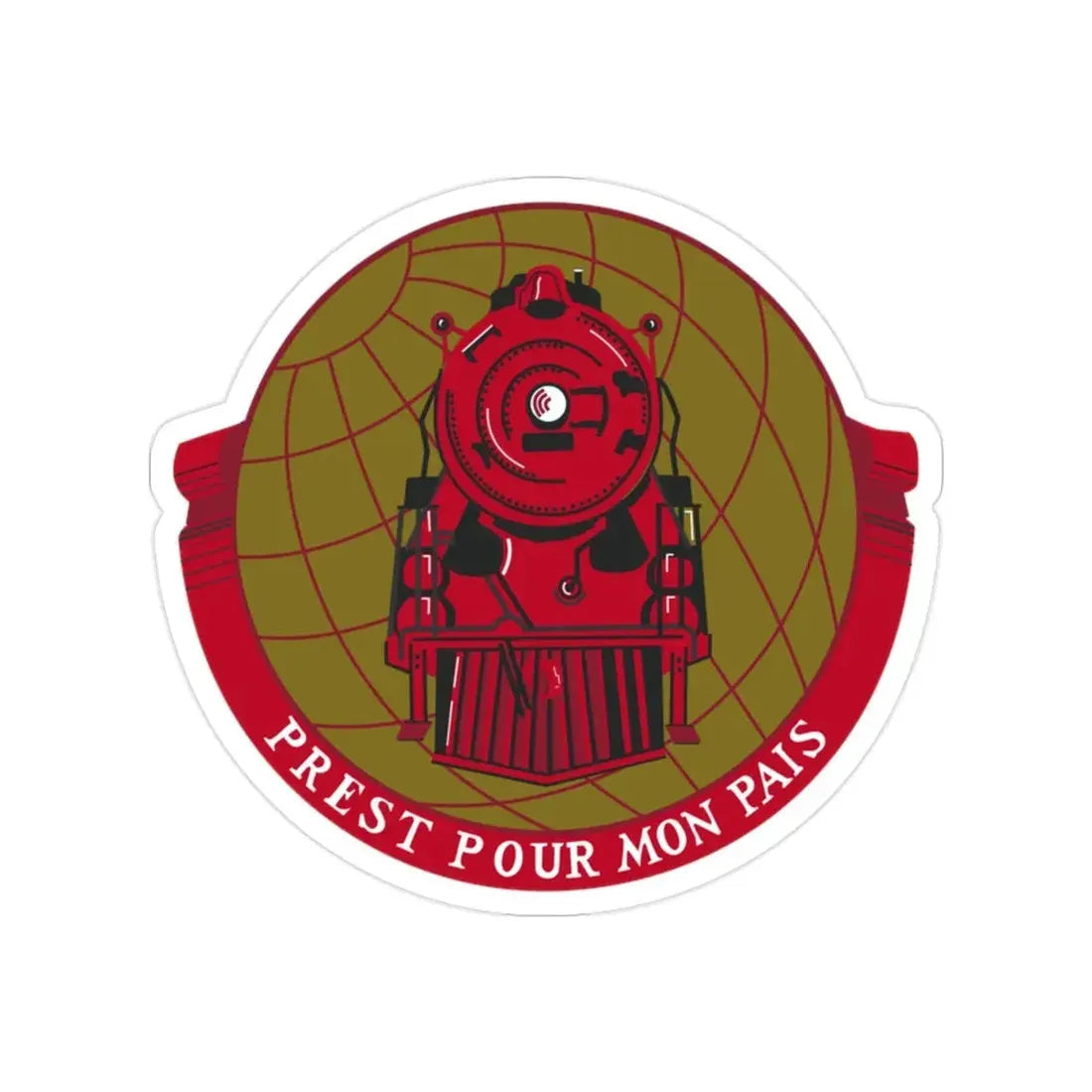 Military Railway Service (U.S. Army) Transparent STICKER Die-Cut Vinyl Decal - The Sticker Space