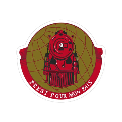 Military Railway Service (U.S. Army) Transparent STICKER Die-Cut Vinyl Decal - The Sticker Space