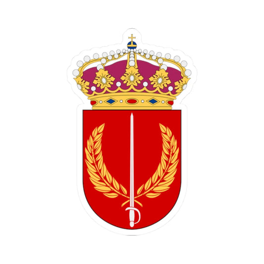 Militärhögskolan Halmstad vapen (Sweden) (Coat of Arms) STICKER Vinyl Kiss-Cut Decal 2 Inch White - The Sticker Space