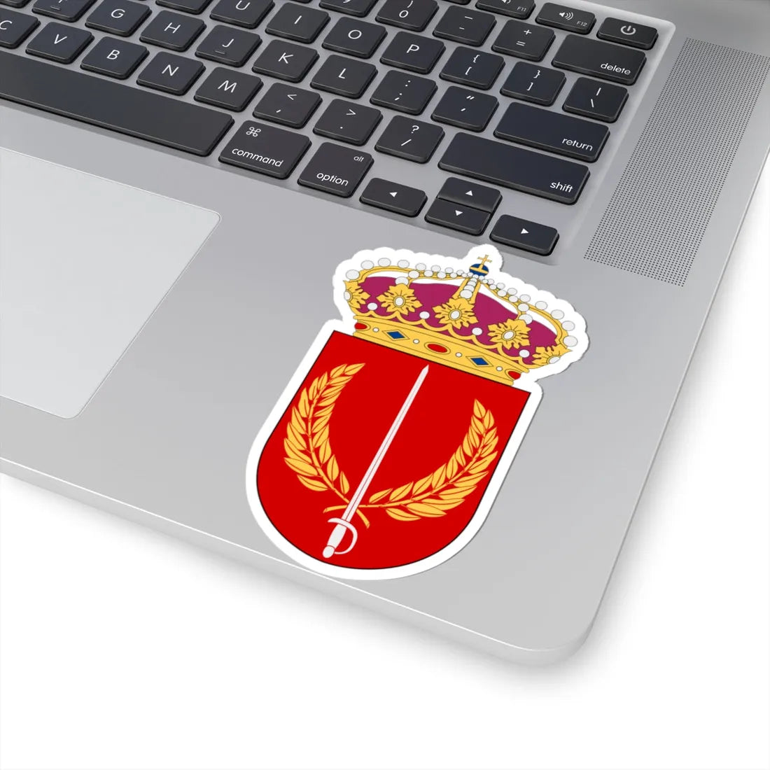 Militärhögskolan Halmstad vapen (Sweden) (Coat of Arms) STICKER Vinyl Kiss-Cut Decal - The Sticker Space