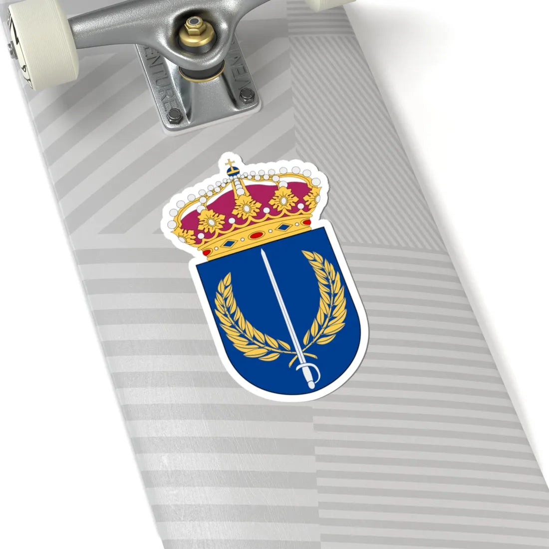 Militärhögskolan Karlberg vapen 2 (Sweden) (Coat of Arms) STICKER Vinyl Kiss-Cut Decal - The Sticker Space