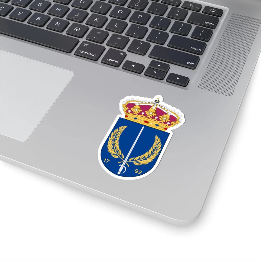 Militärhögskolan Karlberg vapen (Sweden) (Coat of Arms) STICKER Vinyl Kiss-Cut Decal - The Sticker Space