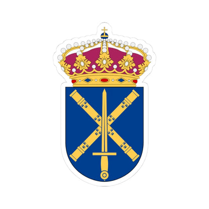 Militärhögskolan vapen (Sweden) (Coat of Arms) STICKER Vinyl Kiss-Cut Decal 3 Inch White - The Sticker Space