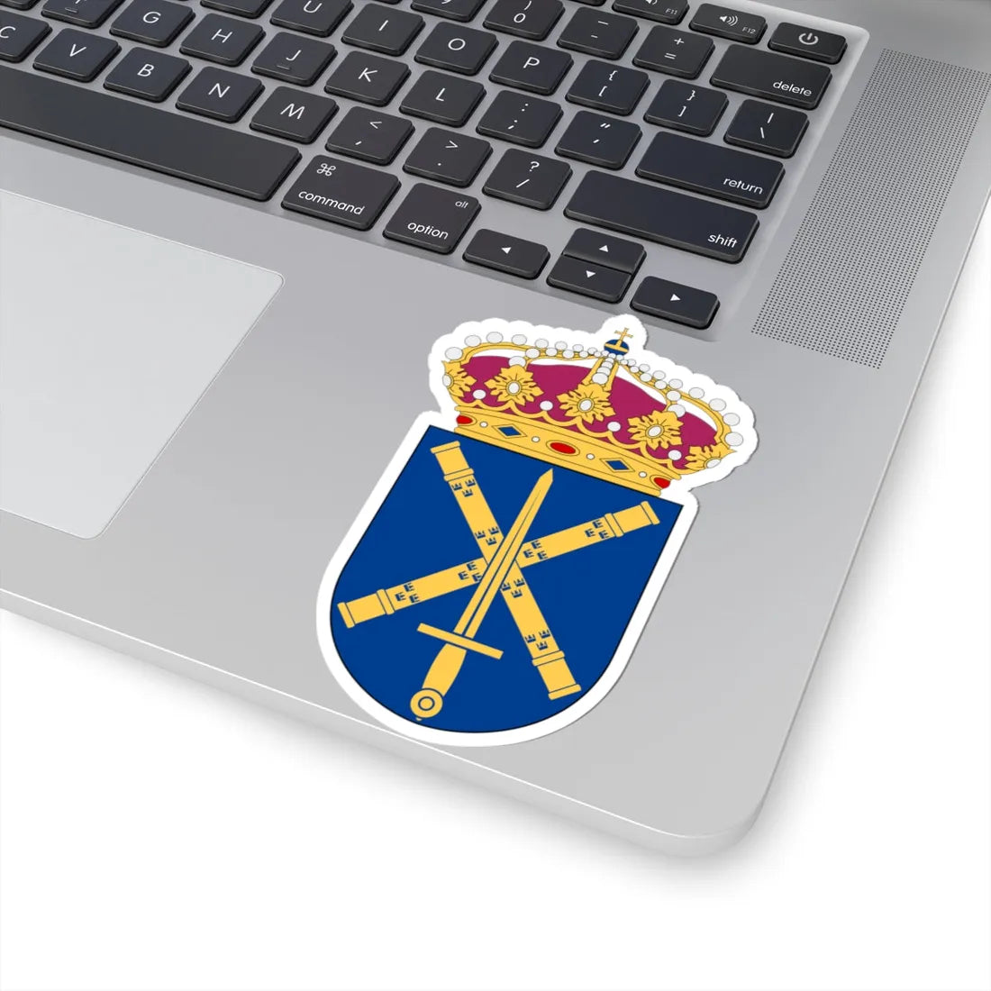 Militärhögskolan vapen (Sweden) (Coat of Arms) STICKER Vinyl Kiss-Cut Decal - The Sticker Space