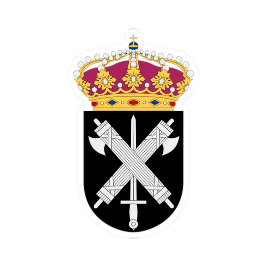 Militärpolisen vapen (Sweden) (Coat of Arms) STICKER Vinyl Kiss-Cut Decal 2 Inch White - The Sticker Space