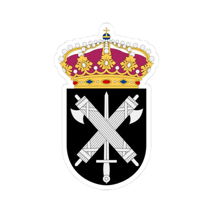 Militärpolisen vapen (Sweden) (Coat of Arms) STICKER Vinyl Kiss-Cut Decal 3 Inch White - The Sticker Space