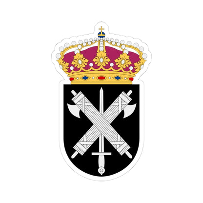 Militärpolisen vapen (Sweden) (Coat of Arms) STICKER Vinyl Kiss-Cut Decal 4 Inch White - The Sticker Space