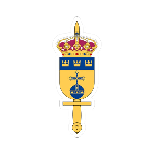 Militärregion Mitt vapen (Sweden) (Coat of Arms) STICKER Vinyl Kiss-Cut Decal 2 Inch White - The Sticker Space