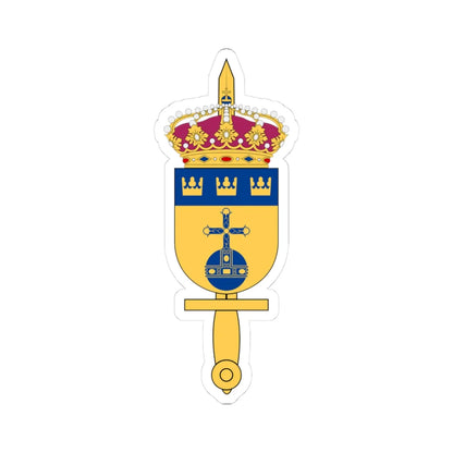 Militärregion Mitt vapen (Sweden) (Coat of Arms) STICKER Vinyl Kiss-Cut Decal 3 Inch White - The Sticker Space