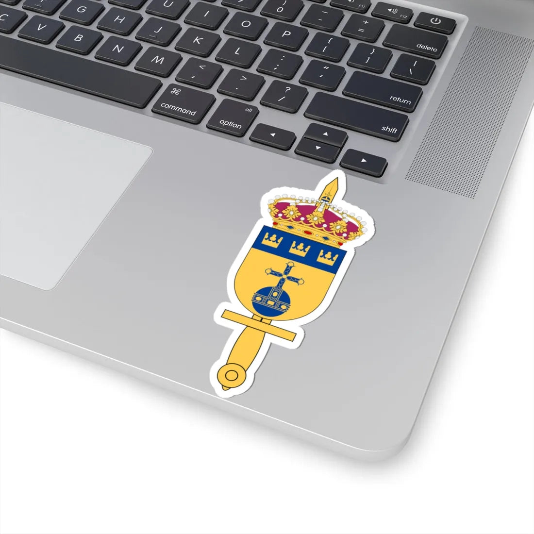 Militärregion Mitt vapen (Sweden) (Coat of Arms) STICKER Vinyl Kiss-Cut Decal - The Sticker Space