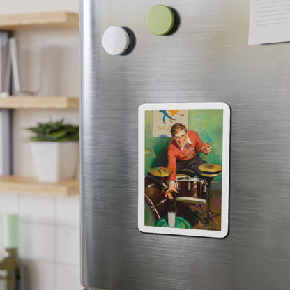 Milk advertisement (Magazine Illustration) Refrigerator Magnet