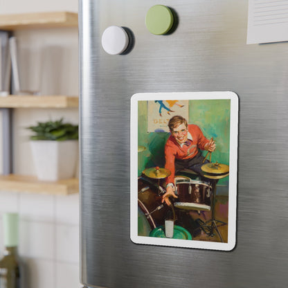 Milk advertisement (Magazine Illustration) Refrigerator Magnet