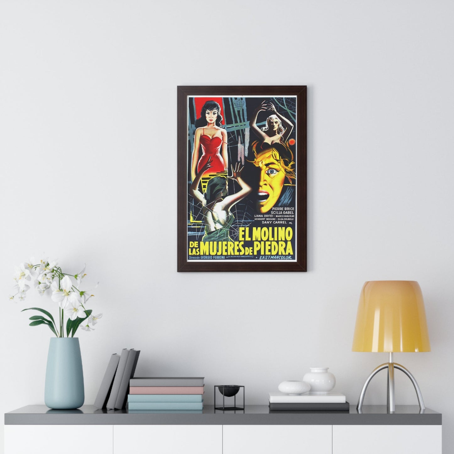 MILL OF THE STONE WOMEN (2) 1960 - Framed Movie Poster-The Sticker Space