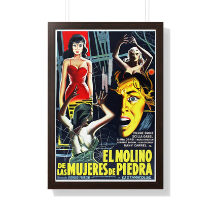 MILL OF THE STONE WOMEN (2) 1960 - Framed Movie Poster-20" x 30"-The Sticker Space