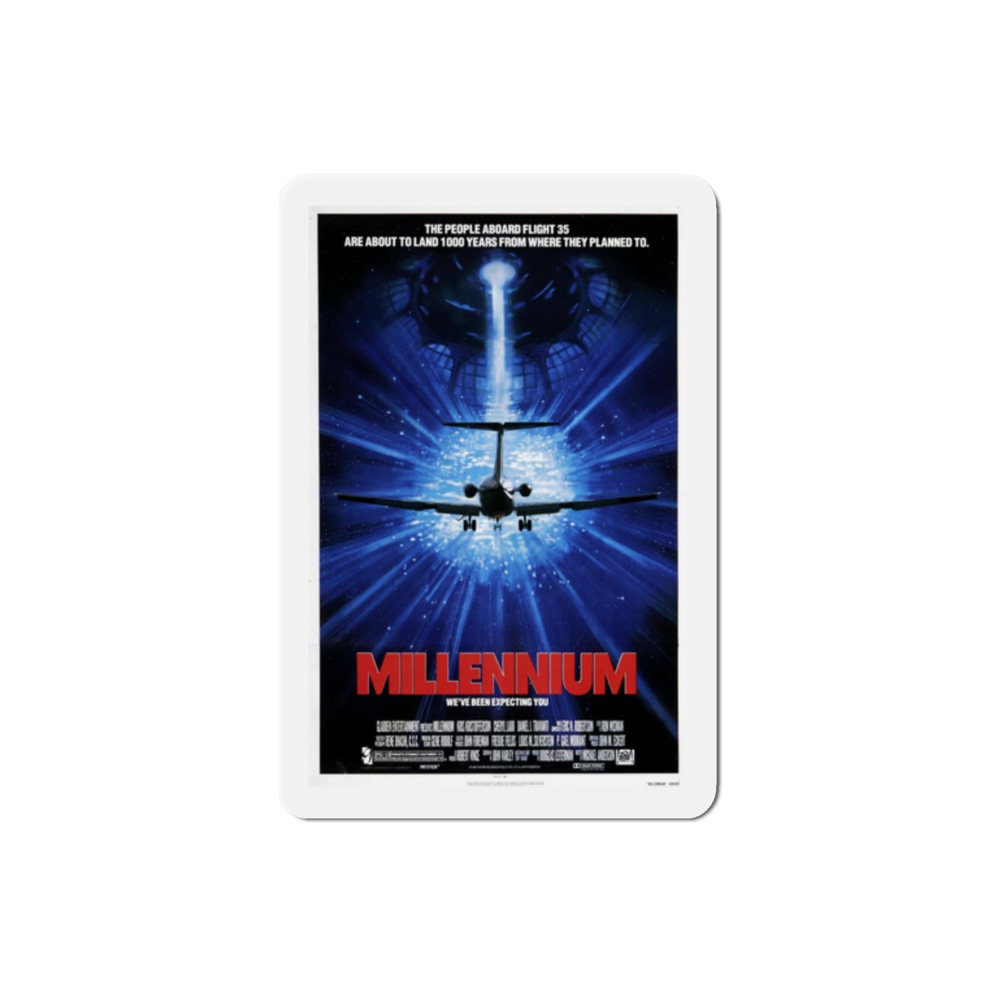 Millennium 1989 Movie Poster Die-Cut Magnet-The Sticker Space