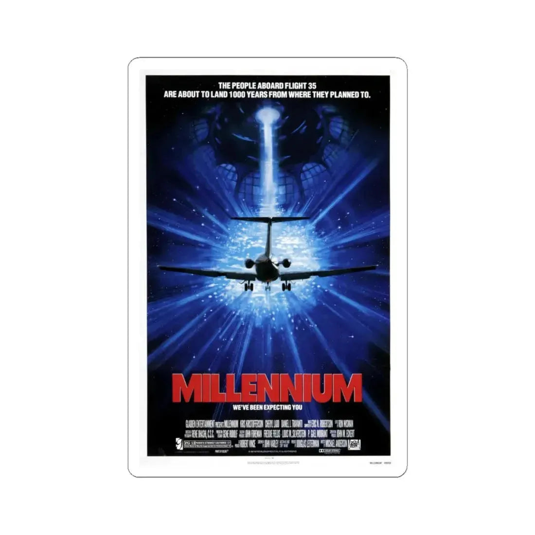 Millennium 1989 Movie Poster - STICKER Vinyl Kiss-Cut Decal 6 Inch White - The Sticker Space