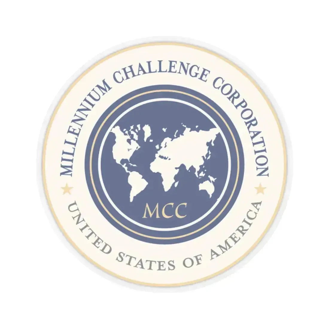Millennium Challenge Corporation - STICKER Vinyl Kiss-Cut Decal 2 Inch Transparent - The Sticker Space