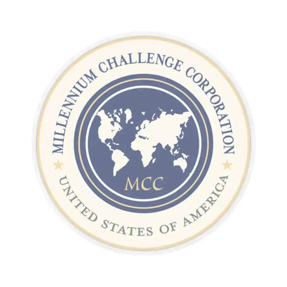 Millennium Challenge Corporation - STICKER Vinyl Kiss-Cut Decal 2 Inch Transparent - The Sticker Space