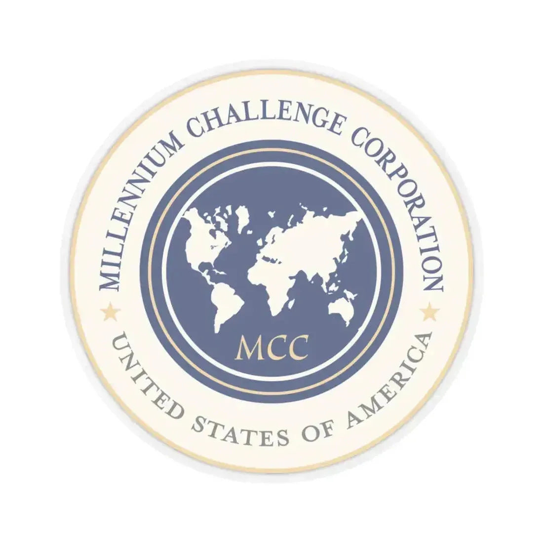 Millennium Challenge Corporation - STICKER Vinyl Kiss-Cut Decal 3 Inch Transparent - The Sticker Space