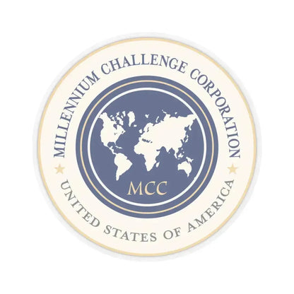 Millennium Challenge Corporation - STICKER Vinyl Kiss-Cut Decal 4 Inch Transparent - The Sticker Space